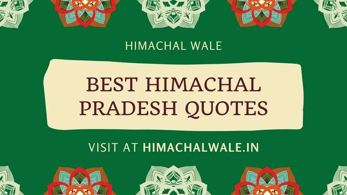 Himachal Pradesh Quotes Himachali Quotes in Hindi Himachal Quotes cover
